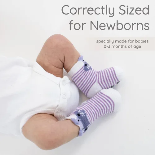 Vista 8 de ZIRI ZANE Juego de regalo de calcetines para bebé regalos para bebés recién nacidos para niños y niñas 7 pares únicos bonito y divertido regalo