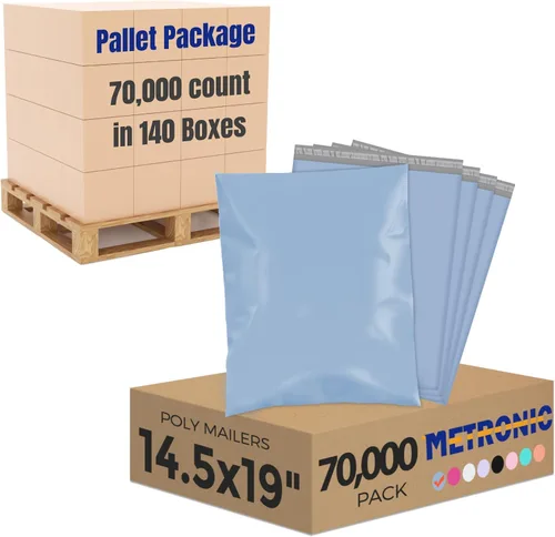 Vista 13 de Metronic 100 unidades de sobres de polietileno de 24 x 24 pulgadas, bolsas de envío grandes para ropa, bolsas de correo adhesivas fuertes