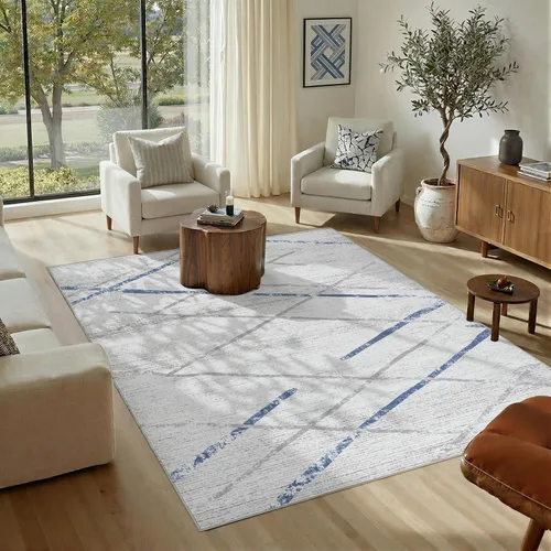 Vista 93 de jinchan - Tapete de pasillo marroquí de 2 x 6 pies con líneas, bohemio, lavable, para cocina, suave, geométrico, de lana sintética, antideslizante