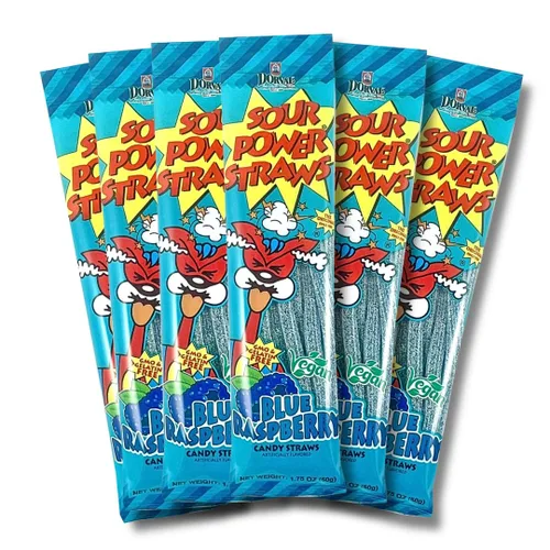 Vista 29 de Sour Power Premium Sorbetes de caramelo surtidos – Los caramelos de pajitas agrias originales desde 1985 – 50 g (Paquete de 6) – Vegano,