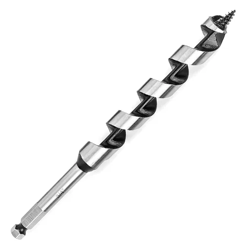 Vista 10 de Broca de taladro de 1-1/2 pulgadas x 9 pulgadas para madera, vástago hexagonal de 1-1/2 pulgadas, broca larga para madera suave y dura, plástico