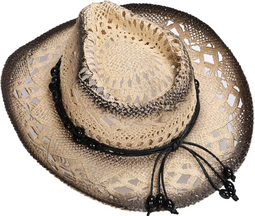 Vista 38 de Sombrero vaquero de paja con banda decorada, para disfraces de niños, de Simplicity