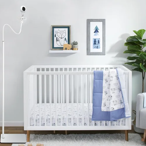 Vista 3 de iTODOS Soporte de pie para monitor de bebé compatible con HelloBaby HB6550/6560, Infant Optics DXR-8 Pro, Nanit Pro y Flex Stand, VTech VM819/VM901