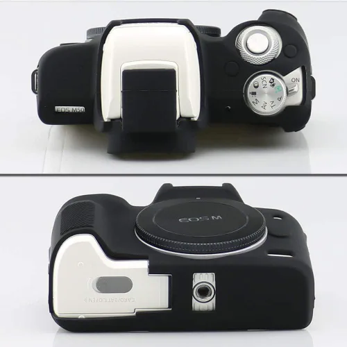 Vista 6 de Funda para Canon EOS M50/EOS M50 Mark II, funda protectora de silicona suave para Canon EOS M50/M50 Mark II Cuerpo de cámara digital (negro)