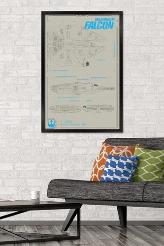 Vista 2 de Trends International Póster de pared Star Wars the Force Awakens X-Wing, 24 x 36
