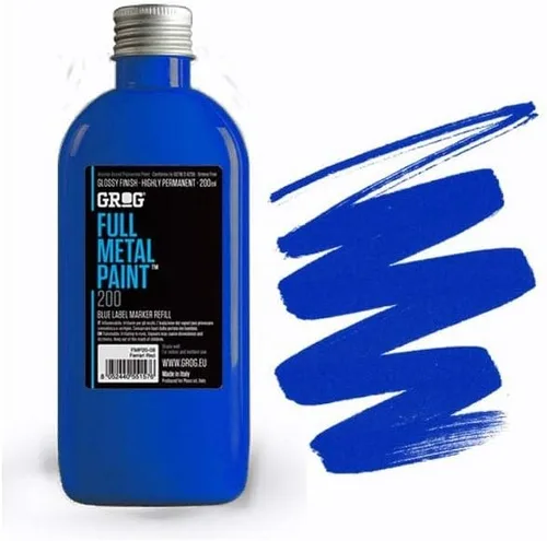 Vista 17 de Grog Ink Full Metal Paint refill 6.8 fl oz Negro