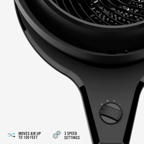 Vista 3 de Vornado Ventilador de pedestal de circulación de aire 602 para toda la habitación con 3 velocidades, altura ajustable, personal, negro y Vornado 460