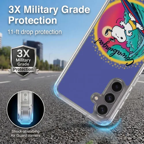 Vista 310 de Head Case Designs Officially Licensed Peanuts Beach Surf Snoopy Boardwalk Airbrush Gel Case [Military Grade Protection] Compatible with Google Pixel
