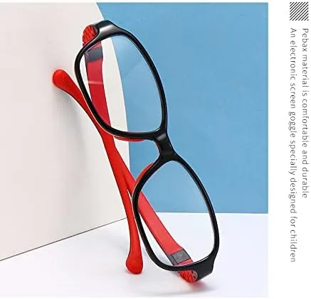 Vista 4 de fantia Kids Super Flex Arm Lentes Marco cuadrado para las niñas y los niños bebé, 3#