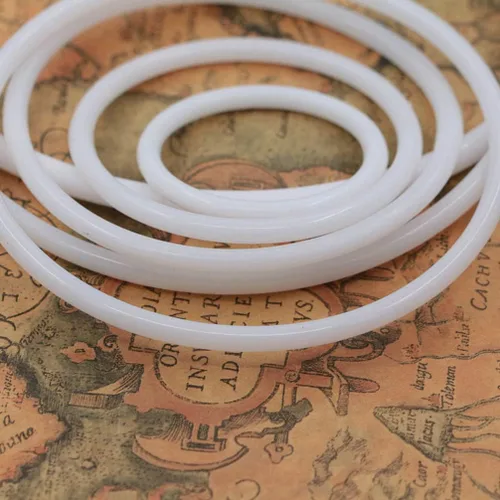 Vista 8 de Ciieeo Anillos de manualidades, 30 aros redondos de plástico atrapasueños, anillos circulares blancos para atrapasueños, suministros de bricolaje