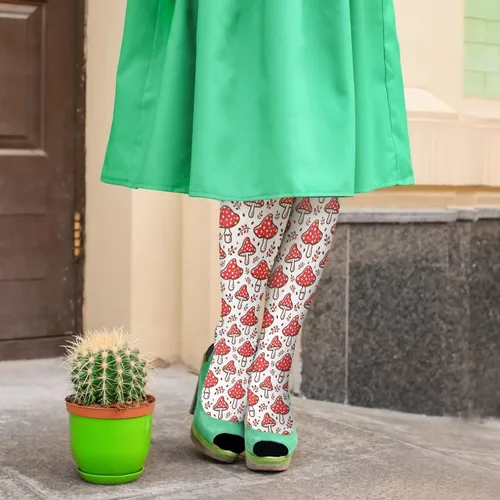 Vista 5 de devor plant Cute Mushrooms Funny Mushrooms Magic MushroomsMid calf socksKnee Socks Long Women's Socks Knee High Tube Sock Funny plant Cute Mushrooms