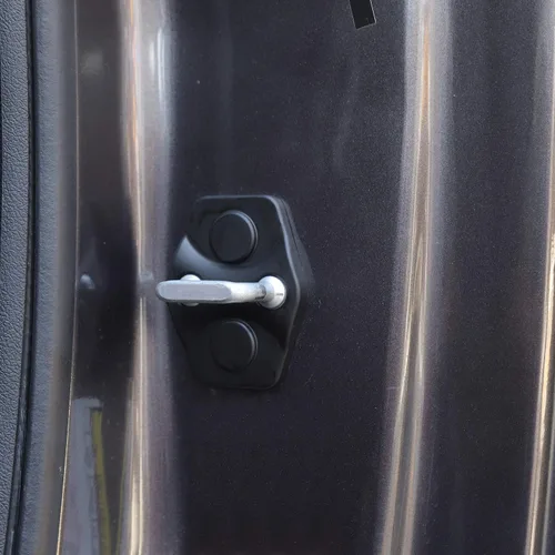Vista 6 de Voodonala Para Challenger Puerta Cerradura Hebilla Cubre Protección Trim para Dodge Challenger 2012 hasta 2 piezas (plástico ABS)