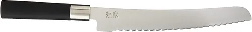 Vista 2 de Cuchillo de pan Wasabi Kai de 9 pulgadas, las serraciones anchas son suaves con el pan, el mango cómodo ofrece un agarre seguro en condiciones