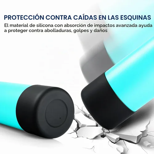 Vista 4 de Bota de silicona para botella de agua Hydro Flask de 12 a 40 onzas, bota para Stanley Cup 40 30 onzas, botas inferiores para botellas de agua Negro
