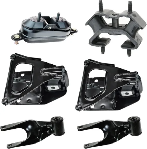 Vista 47 de TRQ Kit de montaje de motor de transmisión de motor de 5 piezas compatible con Ford Five Hundred Montego 6sp Auto AT 2005 - 2007
