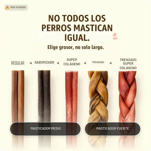 Vista 8 de Natural Farm Golosinas de colágeno trenzadas para perros (30 cm, paquete de 6), palitos de colágeno, golosinas naturales para perros, de larga