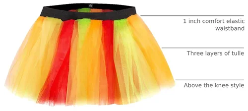 Vista 3 de Gone for a Run Falda tutú para correr de pavo para mujer, tutús para adultos, ligera, tutú para disfraz de correr, Acción de Gracias Otoño festivo