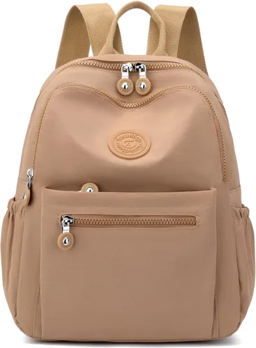 Vista 43 de Tanweibago Mini mochilas de nailon para mujer, mochilas pequeñas de 11L para mujer, mochila ligera casual para mujer, mochila de viaje de compras
