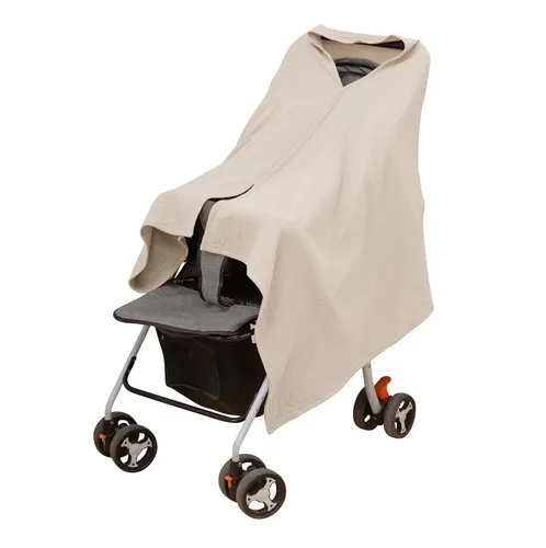 Vista 7 de TADO MUSLIN Paquete de 2 fundas de muselina para lactancia materna, 100% algodón orgánico, para mamá, delantal de lactancia de privacidad, suave