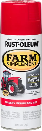 Vista 17 de Rust-Oleum Farm & Implement 280176 - Pintura esmaltada, galón, naranja (Allis Chalmers Orange)
