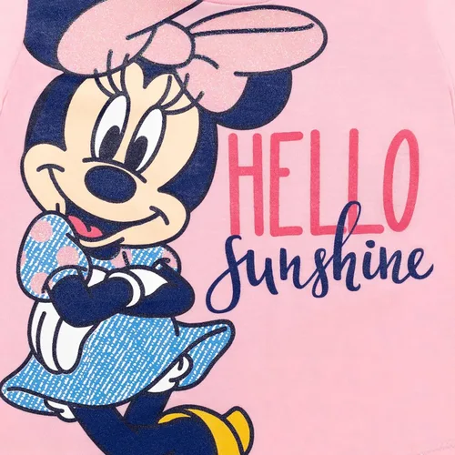 Vista 5 de Disney Minnie Mouse Princess Frozen Little Mermaid T-Shirt Leggings and Scrunchie 3 Piece Outfit Set Infant to Big Kid