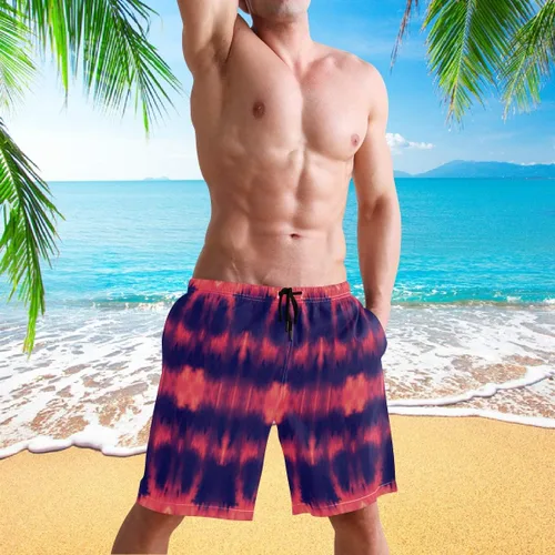 Vista 4 de visesunny Traje de baño para hombre con estilo de secado rápido, ropa de playa, pantalones cortos para natación, trajes de baño para fiestas