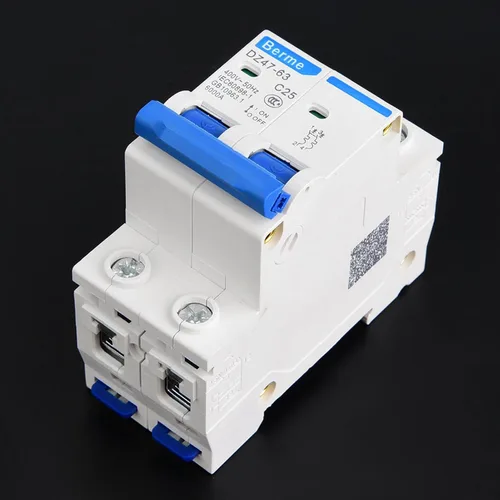 Vista 6 de Interruptor de aire de fuga del disyuntor miniatura DZ47-63 2P 400VAC(25A)