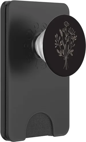 Vista 6 de Taupe - Diseño floral de flores silvestres PopSockets MagSafe PopGrip para iPhone