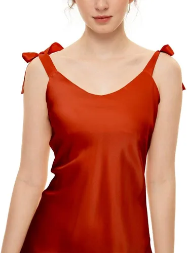 Vista 5 de Vestido de seda para mujer, sexy, elegante y lujoso, vestido formal de seda de morera