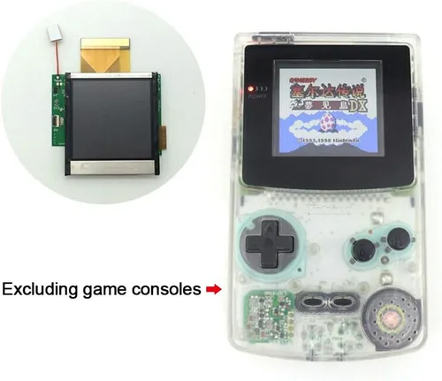 Vista 3 de Pantalla LCD para consola de color Game Boy kit de placa adaptador de pantalla LCD de repuesto