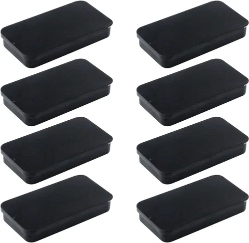 Vista 7 de Caja de metal con tapa para guardar llaves del automóvil, galletas, lápiz, organizador de soporte (2.2 x 1.1 x 0.4 pulgadas, negro)