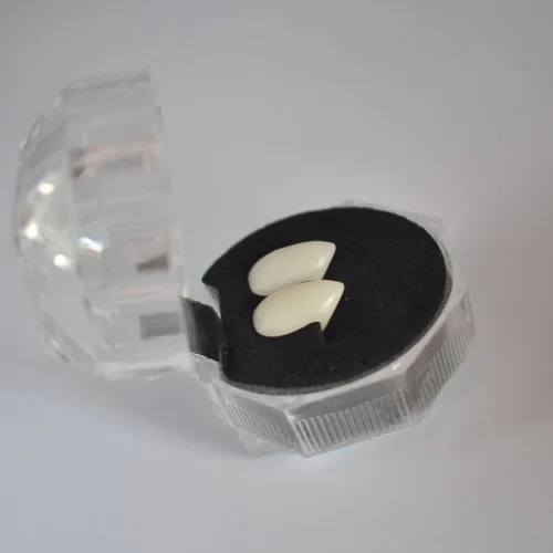 Vista 5 de Kamado Nezuko - Disfraz de cuerno para cosplay, tatuaje, dientes de anime, accesorios para disfraz de cosplay