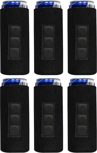 Vista 9 de QualityPerfection Funda magnética delgada para enfriar latas, cerveza/energía, 3 imanes vs 2 imanes, industria estándar, 12 onzas, tamaño delgado