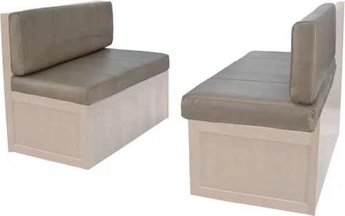 Vista 5 de RecPro Cojines para cabina de comedor RV con espuma viscoelástica cama de remolque de caravana (castaño, 36 pulgadas)