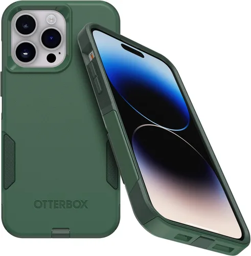 Vista 16 de OtterBox Funda para iPhone 14 Pro Max (solamente) de la serie Commuter - Negro, delgada y resistente, apta para bolsillo, con protección de puerto