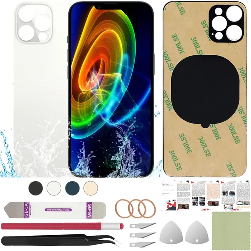 Vista 24 de Funda trasera de repuesto compatible con iPhone 8 de 4.7" + Herramientas profesionales (Gris espacial) Incluye herramientas profesionales, cinta