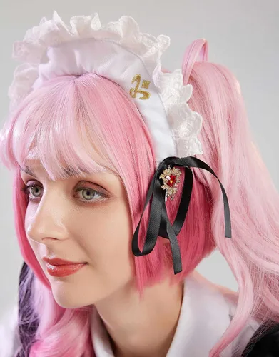 Vista 7 de miccostumes Disfraz de sirvienta para mujer, disfraz de cosplay con enagua