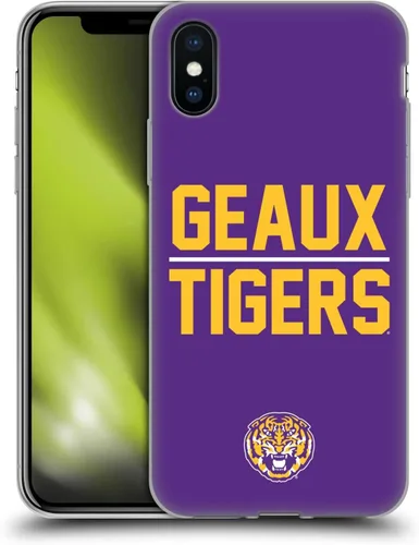Vista 57 de Head Case Designs Funda de gel suave con licencia oficial de la Universidad Estatal de Louisiana LSU Camou compatible con Apple iPhone 7 Plus/iPhone