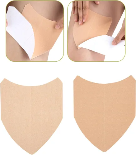 Vista 7 de Pegatinas antirozaduras interiores en forma de V en el muslo,Adhesivo resistente al desgaste cuerpo anti-fricción almohadilla,Parches invisibles