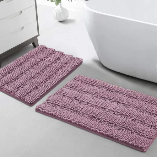 Vista 160 de Turquoize Alfombra de baño de chenilla de lujo para baño, extra absorbente, alfombra de ducha de microfibra antideslizante para baño, alfombra Aqua