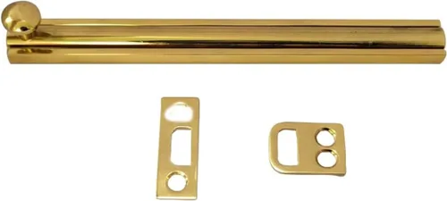 Vista 33 de QCAA Perno de superficie de latón macizo, 2", latón pulido, paquete de 1, fabricado en Taiwán