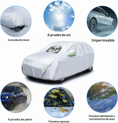 Vista 3 de Nilight - Funda impermeable para automóvil SUV, protección para todo tipo de clima, se adapta a 183-190 pulgadas
