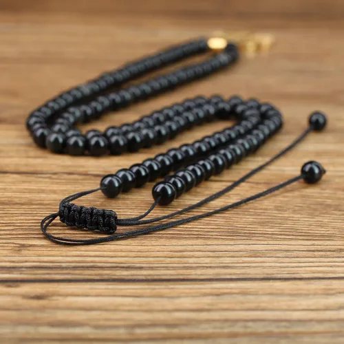 Vista 4 de COAI Collar con colgante de árbol de la vida 108 cuentas Japa Mala Piedra