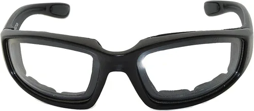 Vista 3 de OWL Gafas de espuma acolchadas para motocicleta, lente transparente con espejo ahumado