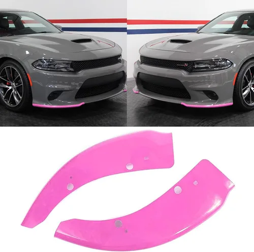 Vista 2 de Protector divisor de labios para parachoques delantero de repuesto para Dodge Charger Scat Pack/SRT modelos 2015-2024 2025 y GT/RT/SCAT modelos