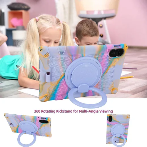 Vista 4 de Funda de silicona para tableta Xiaomi Redmi Pad 2 11" Dazzling Púrpura deslumbrante