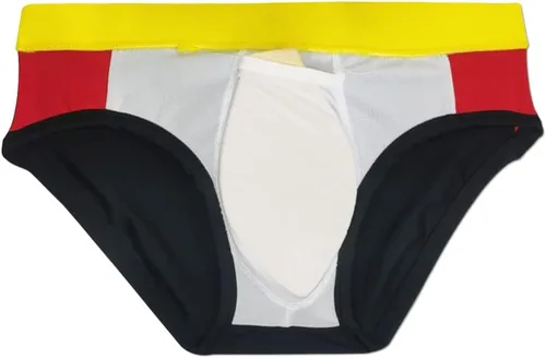 Vista 5 de UXH Hombres Marca Azul Patrón Bandera Bañadores Surf Swim Escritos Playa Pantalones Cortos Traje de baño