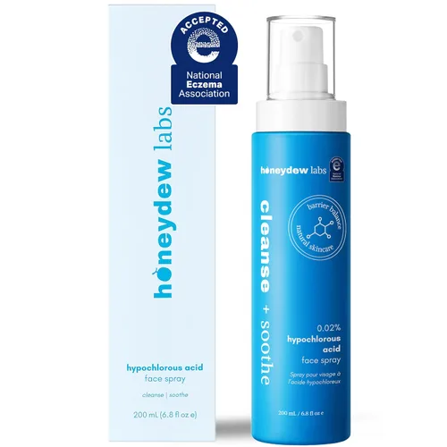 Vista 12 de Spray de ácido hipocloroso – Limpiador facial HOCl probado por dermatólogos para pieles sensibles, propensas al acné e irritadas – Alivia
