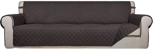 Vista 70 de PureFit - Funda de sofá acolchada reversible, protector de muebles impermeable, funda de sofá lavable con espuma antideslizante y correas elásticas