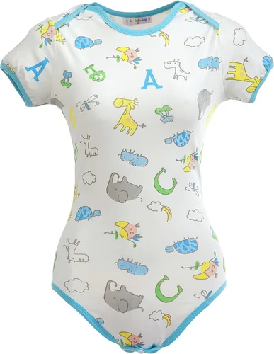 Vista 5 de Littleforbig - Mameluco para adultos con botones para bebés y pañales (ABDL)